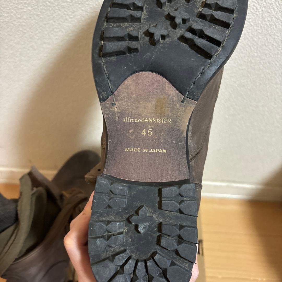 美品　日本製　alfredoBANNISTER レイヤードブーツ