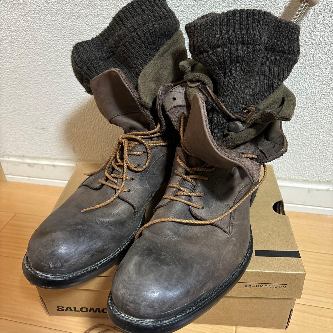 美品　日本製　alfredoBANNISTER レイヤードブーツ