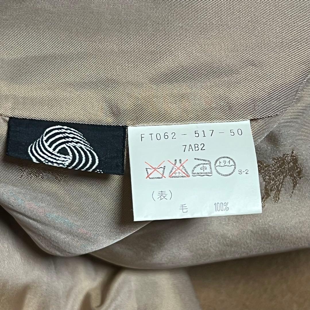 【美品】バーバリー　ロングダブルチェスターコート　カシミヤ50％　ベージュ