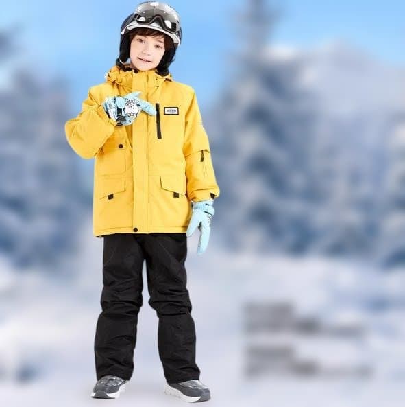 子供用スキースーツセットマイナス40度向けプロ仕様の冬季旅行ギア697