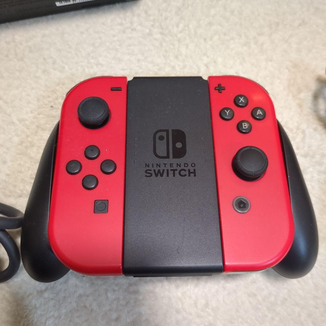 【動作確認済み】Nintendo Switch 本体 赤/黒 充電器付き 箱無し