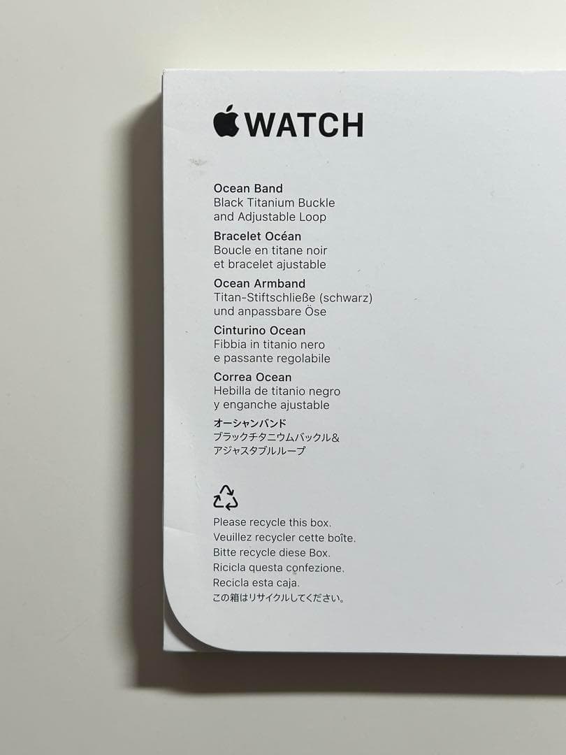 【新品】純正 49mm オーシャンバンド・ブラック（ブラックチタニウム）①