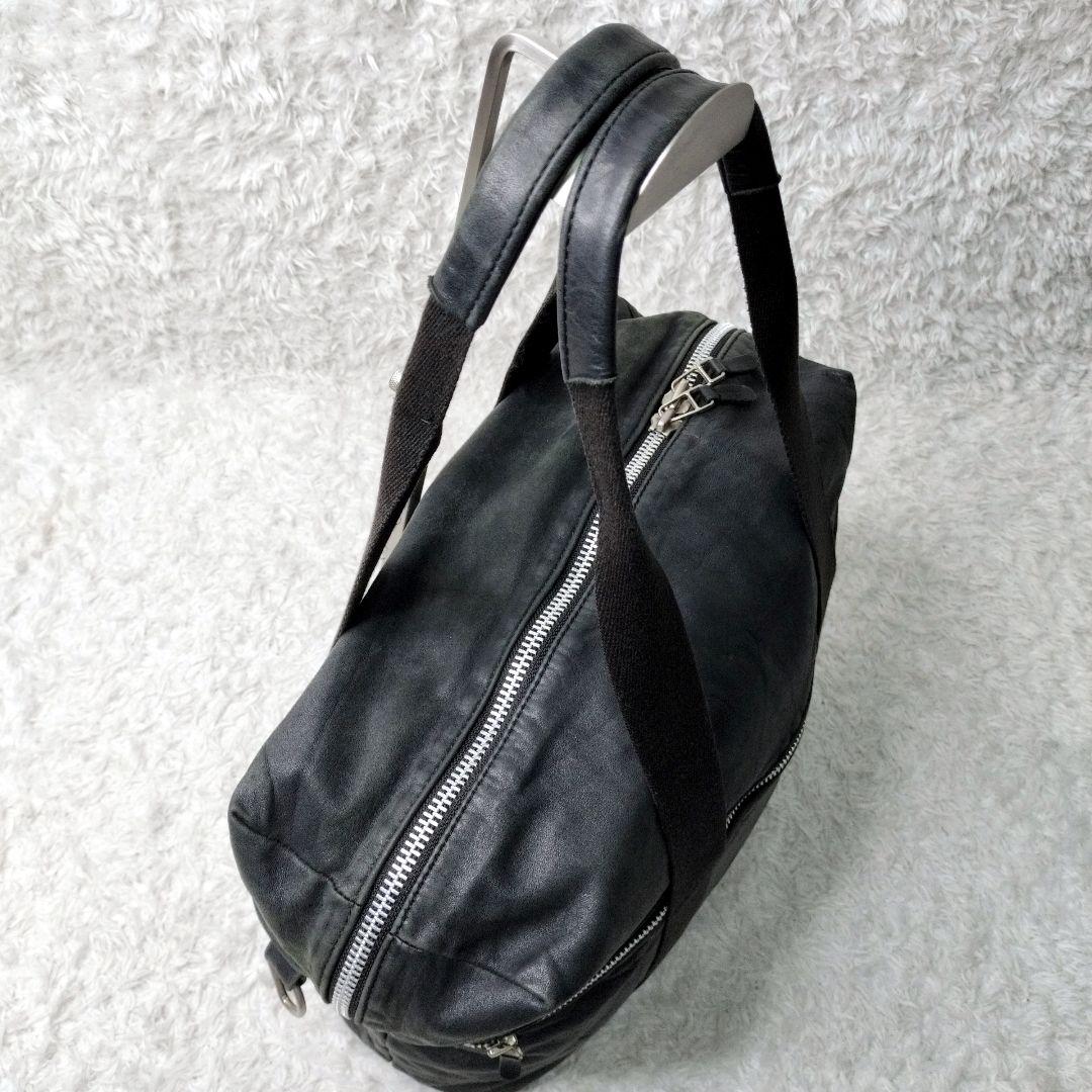 Y’s Yohji Yamamoto レザー ボストンバッグ レザー　2way