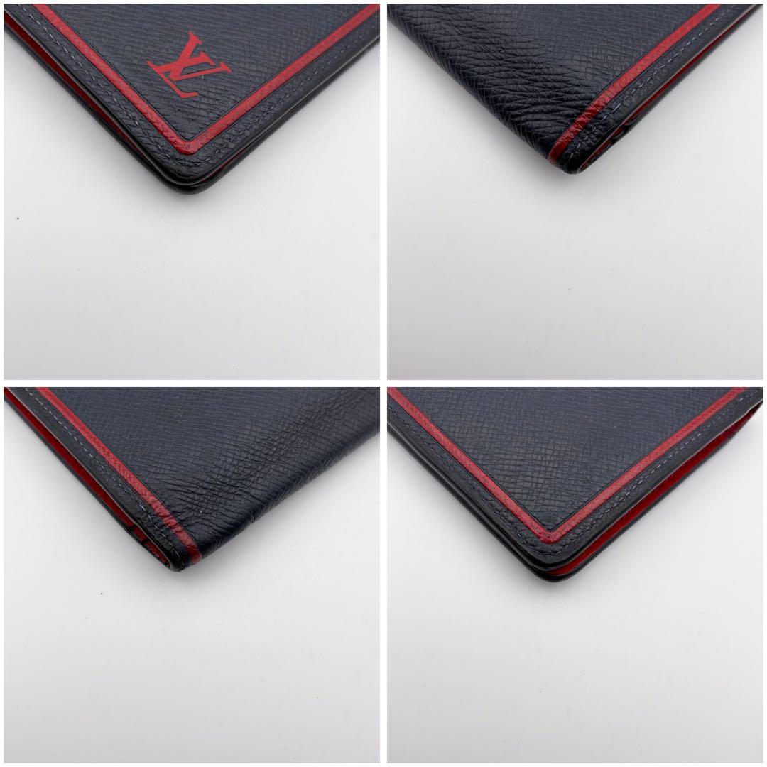 【美品】ルイヴィトン ポルトフォイユ ブラザ タイガ ブルーマリーヌ