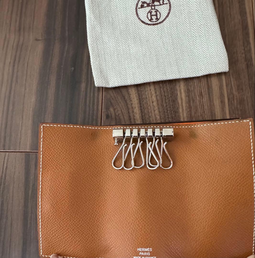 サルア　HERMES エルメス　ベアン　キーケース　エルメスタオルおまけ