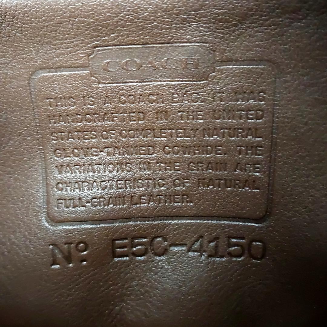 COACH オールドコーチ 4150 ショルダーバッグ グラブタンレザー