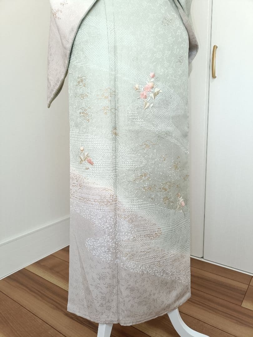 正絹訪問着　フルセット４点　入学式　卒業式　宮参り　七五三