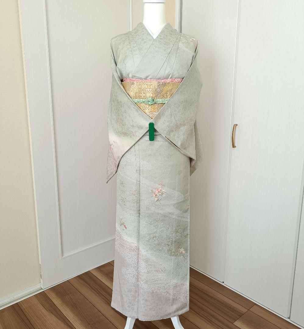 正絹訪問着　フルセット４点　入学式　卒業式　宮参り　七五三