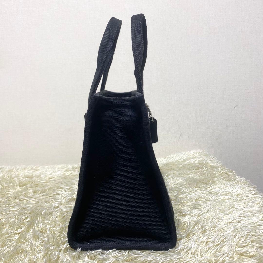 美品✨ COACH コーチ 2way カーゴトートバック キャンバス ブラック