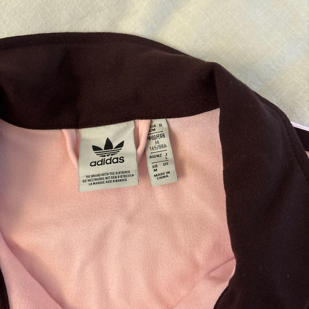 韓国限定 adidas ベッケンバウアー ピンクブラウン トラックジャケット M