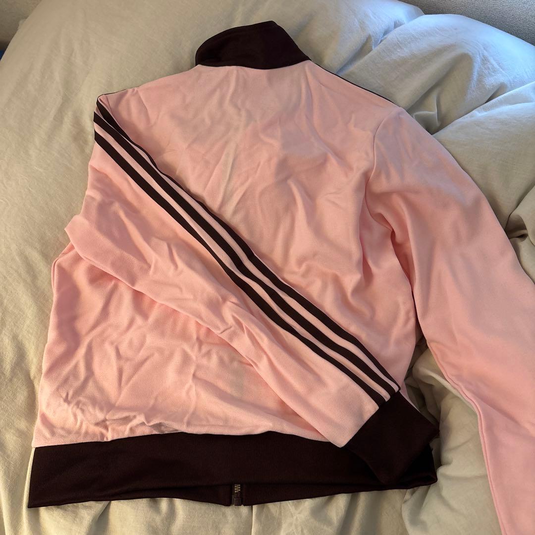 韓国限定 adidas ベッケンバウアー ピンクブラウン トラックジャケット M