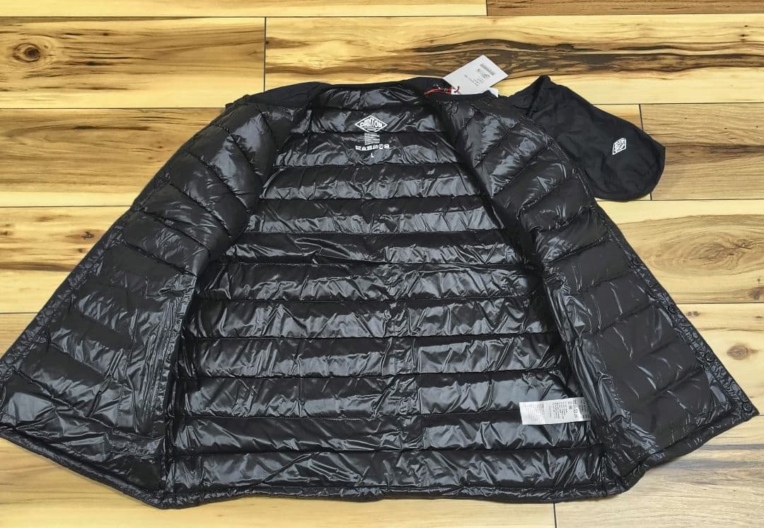 DANTON クルーネック インナーダウン ベスト 黒