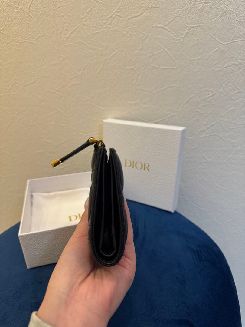 Dior ブラック キルティング 二つ折り財布 フールセット
