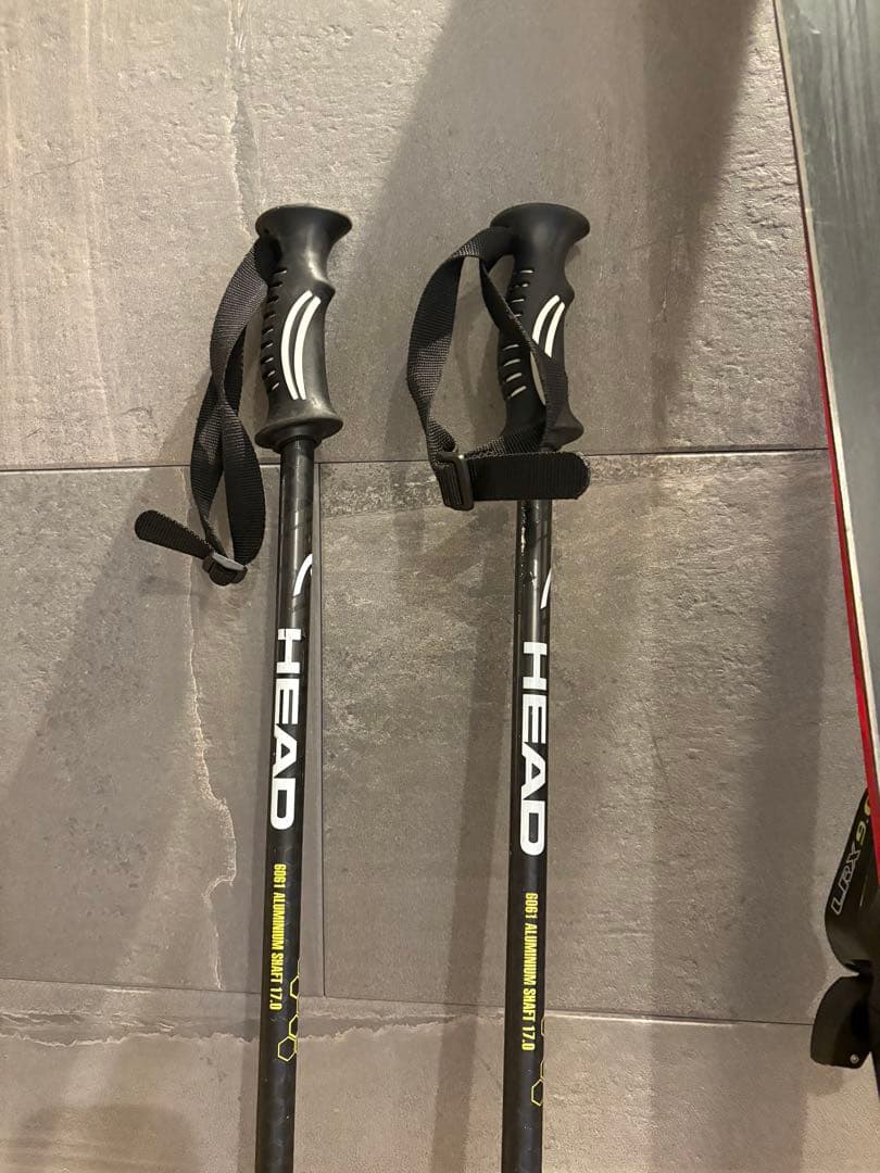 HEAD era3.0スキー 163cm 赤色 ストック付き