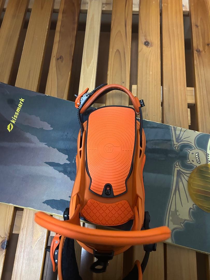 キスマーク　スノーボード　板　ビンディング付き　156