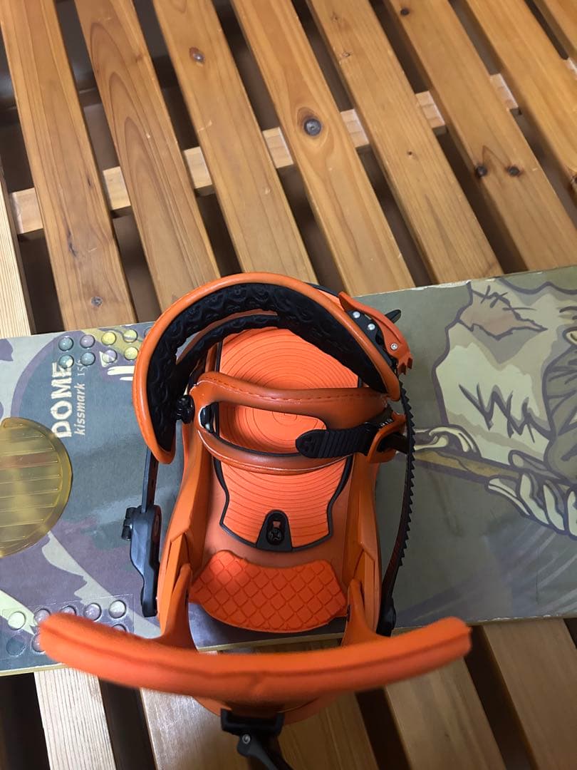 キスマーク　スノーボード　板　ビンディング付き　156