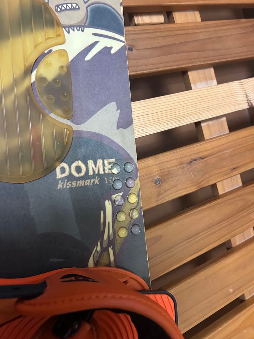 キスマーク　スノーボード　板　ビンディング付き　156