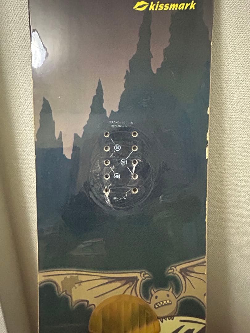 キスマーク　スノーボード　板　ビンディング付き　156