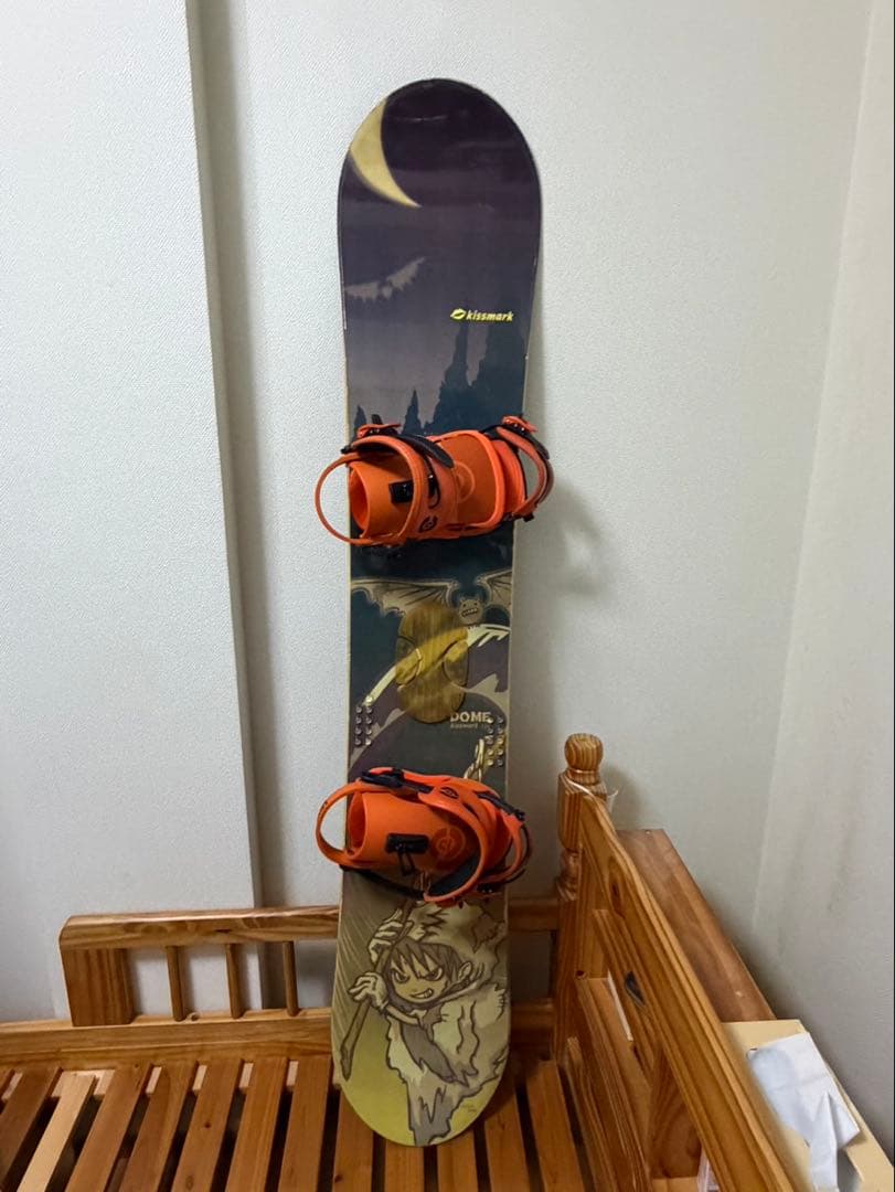 キスマーク　スノーボード　板　ビンディング付き　156