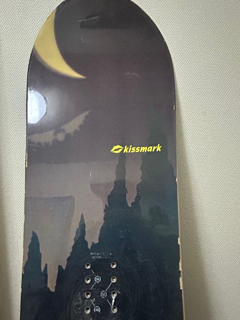 キスマーク　スノーボード　板　ビンディング付き　156