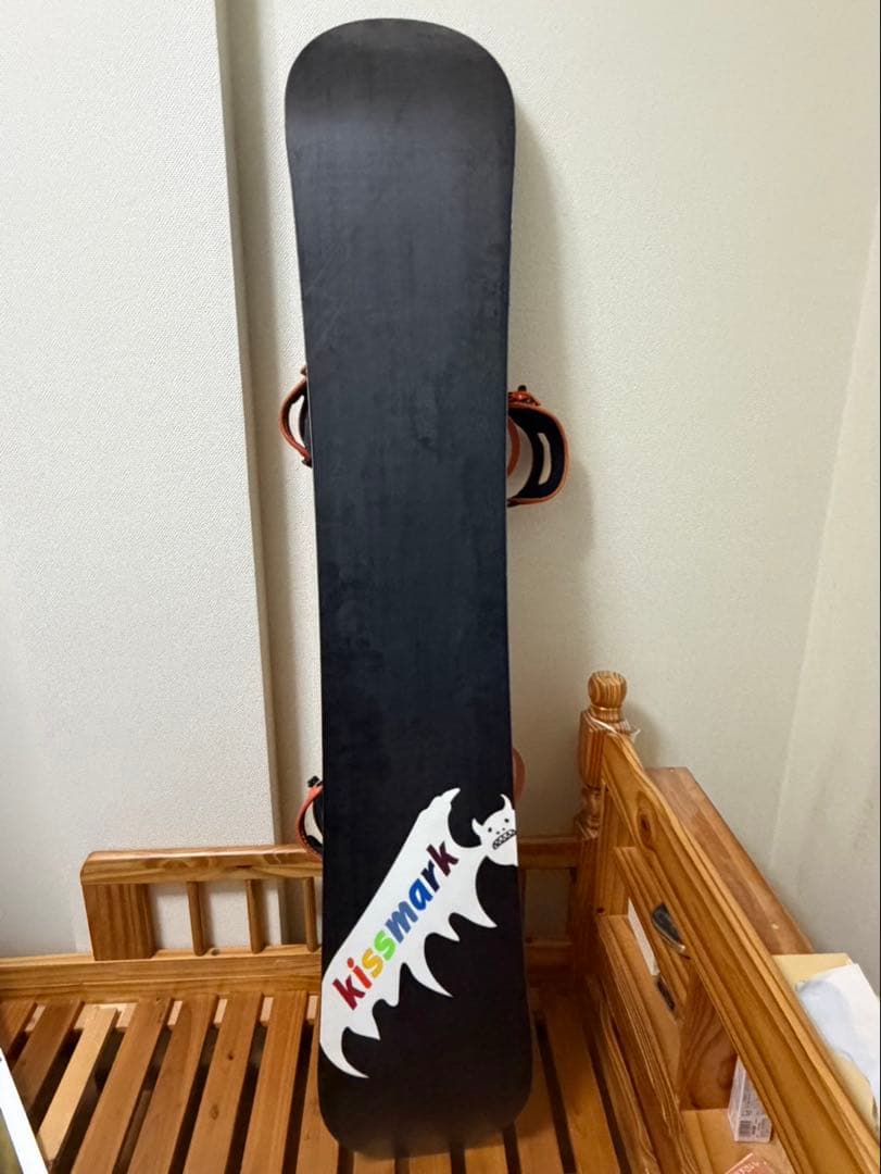 キスマーク　スノーボード　板　ビンディング付き　156