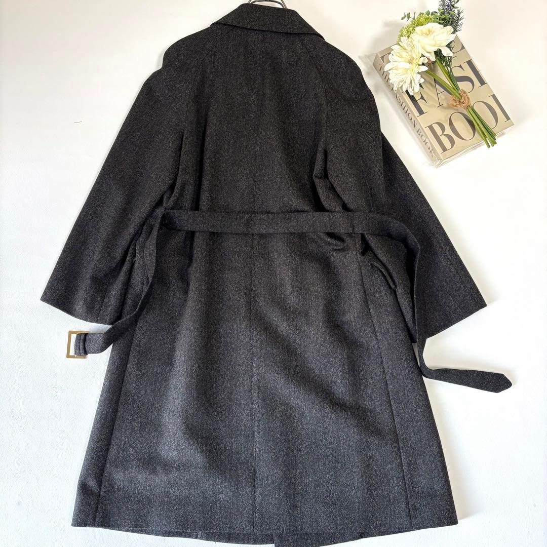 【美品】サルヴァドーレフェラガモ ダブルチェスターコート シェルボタン 金ボタン