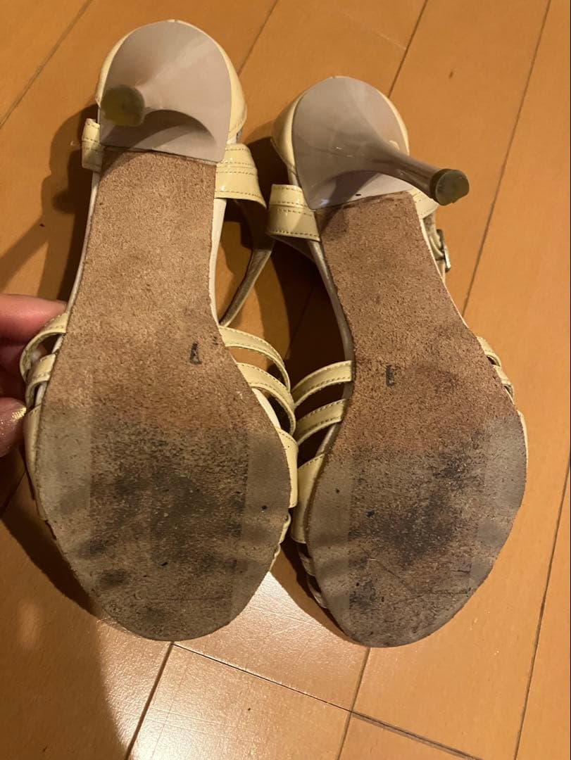 アルゼンチンタンゴシューズ mileva 24,5cm ベージュ