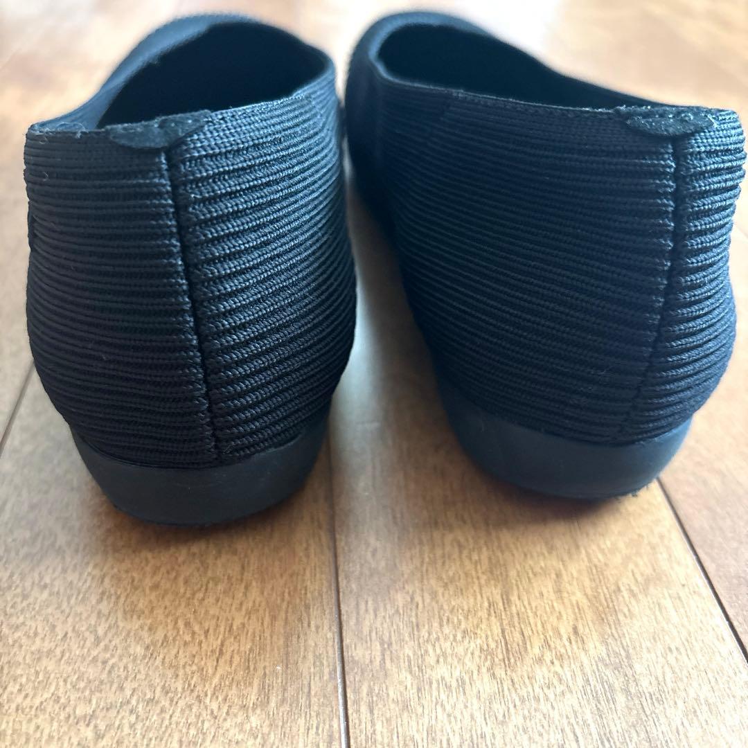 【美品】VIVAIA スクエアトゥパンプス 黒 38.5/24.5cm