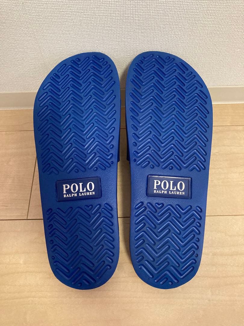 Polo Ralph Lauren スライドサンダル ビーチサンダル 青 ブルー