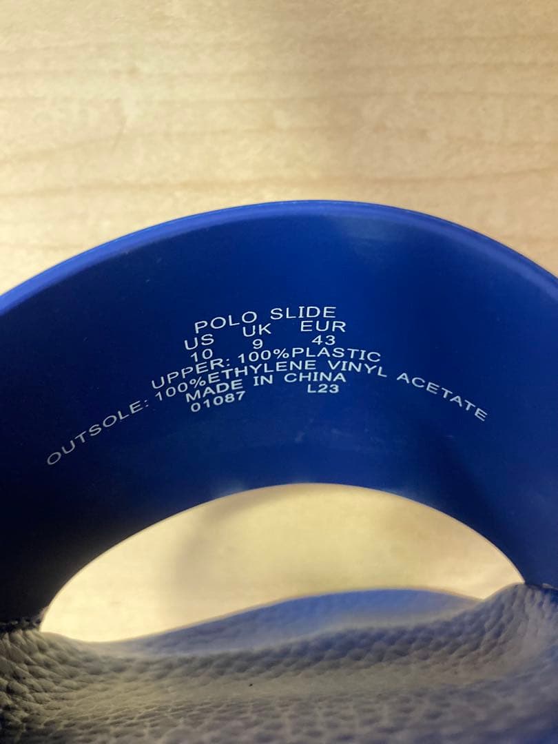 Polo Ralph Lauren スライドサンダル ビーチサンダル 青 ブルー