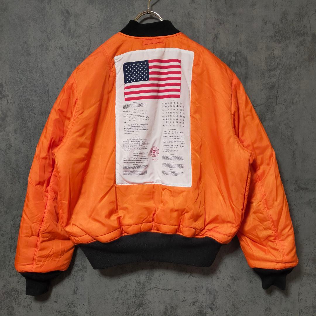 【美品】(XL) アルファ MA-1 フライトジャケット ブラッドチット