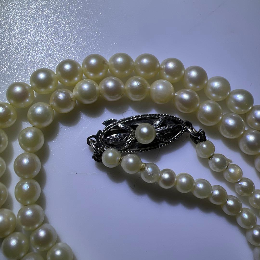 MIKIMOTO刻印　ミキモト本真珠ネックレス　11g 東Y8-0123☆2F