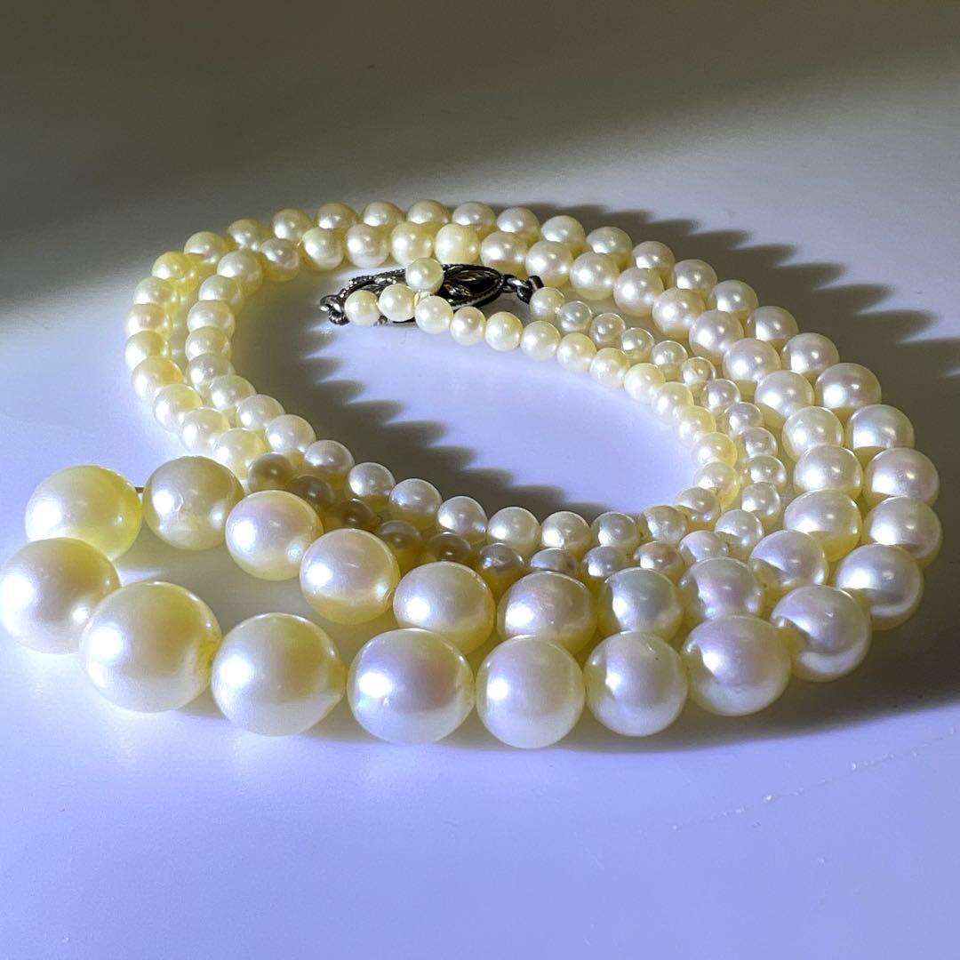 MIKIMOTO刻印　ミキモト本真珠ネックレス　11g 東Y8-0123☆2F