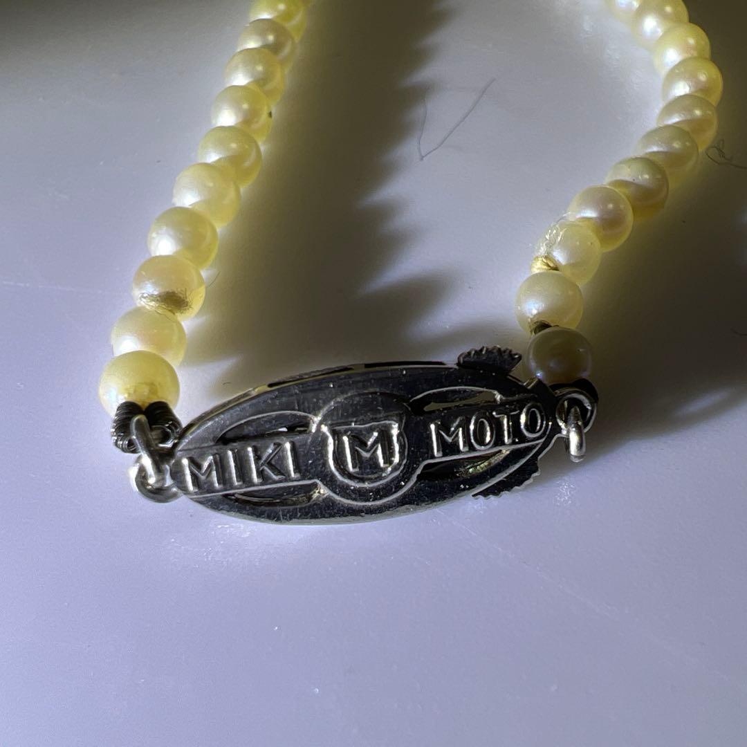 MIKIMOTO刻印　ミキモト本真珠ネックレス　11g 東Y8-0123☆2F