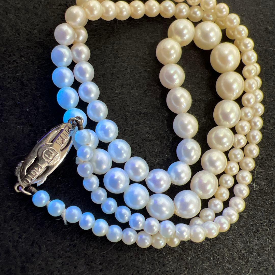 MIKIMOTO刻印　ミキモト本真珠ネックレス　11g 東Y8-0123☆2F