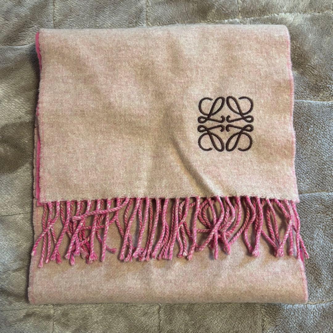 ロエベ LOEWE マフラー ストール バイカラー リバーシブル