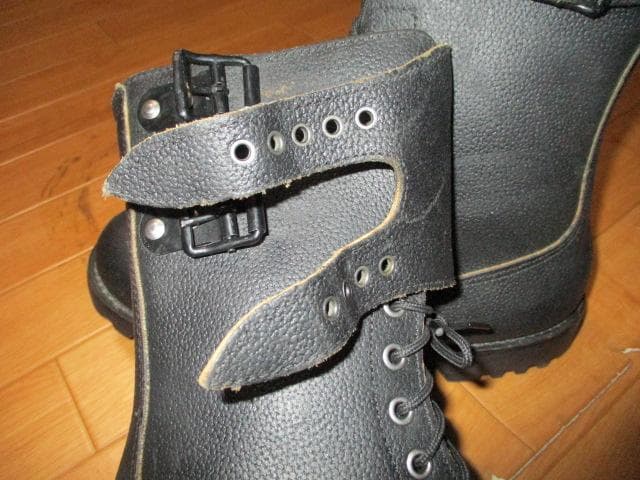 ８０年代　フランス軍　２バックル　コンバットブーツ　ミリタリーブーツ　２８　未使