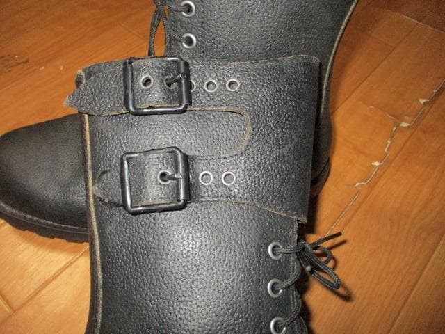 ８０年代　フランス軍　２バックル　コンバットブーツ　ミリタリーブーツ　２８　未使