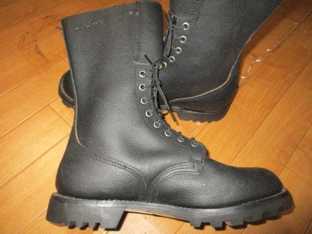 ８０年代　フランス軍　２バックル　コンバットブーツ　ミリタリーブーツ　２８　未使