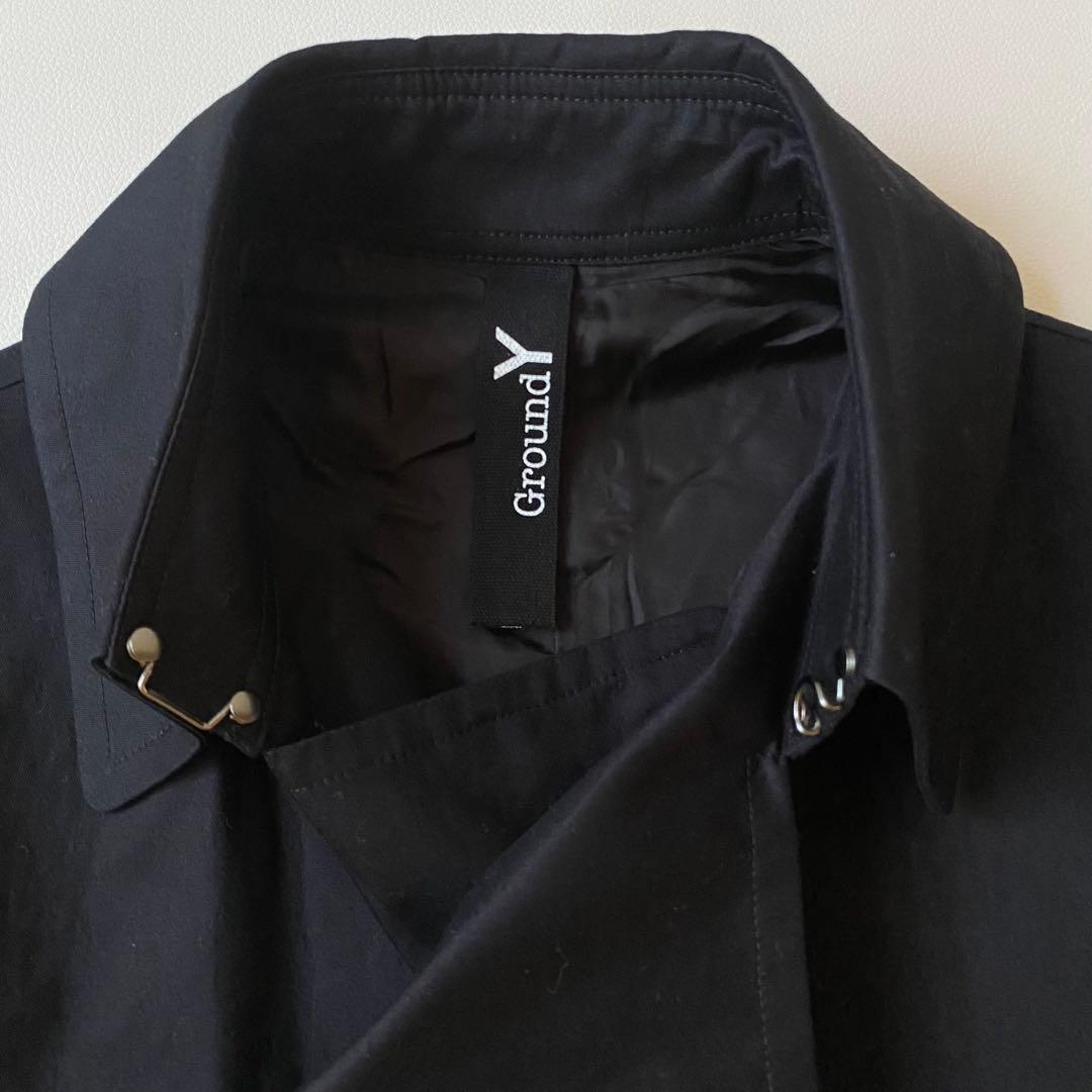 【美品】ヨウジヤマモト グラウンドワイ　ロングトレンチコート　ジレ　ノースリーブ