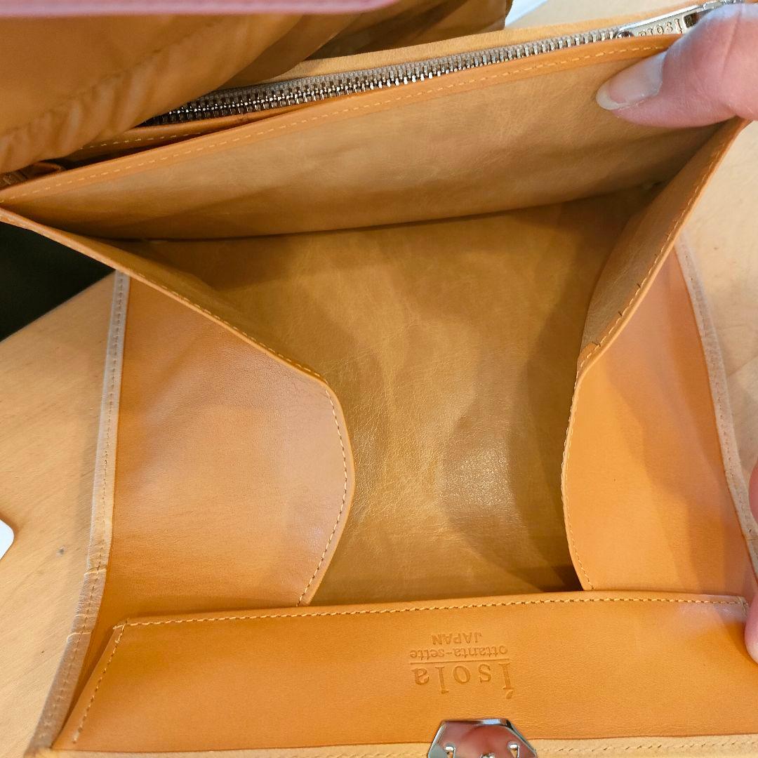 新品未使用 isolaギャルソン長財布　カリオカメッシュ三段錠　本革アイソラ財布