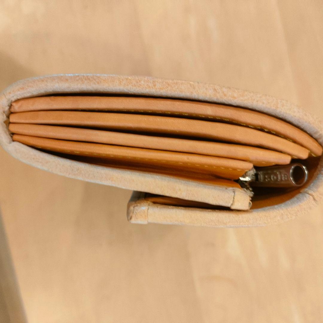 新品未使用 isolaギャルソン長財布　カリオカメッシュ三段錠　本革アイソラ財布