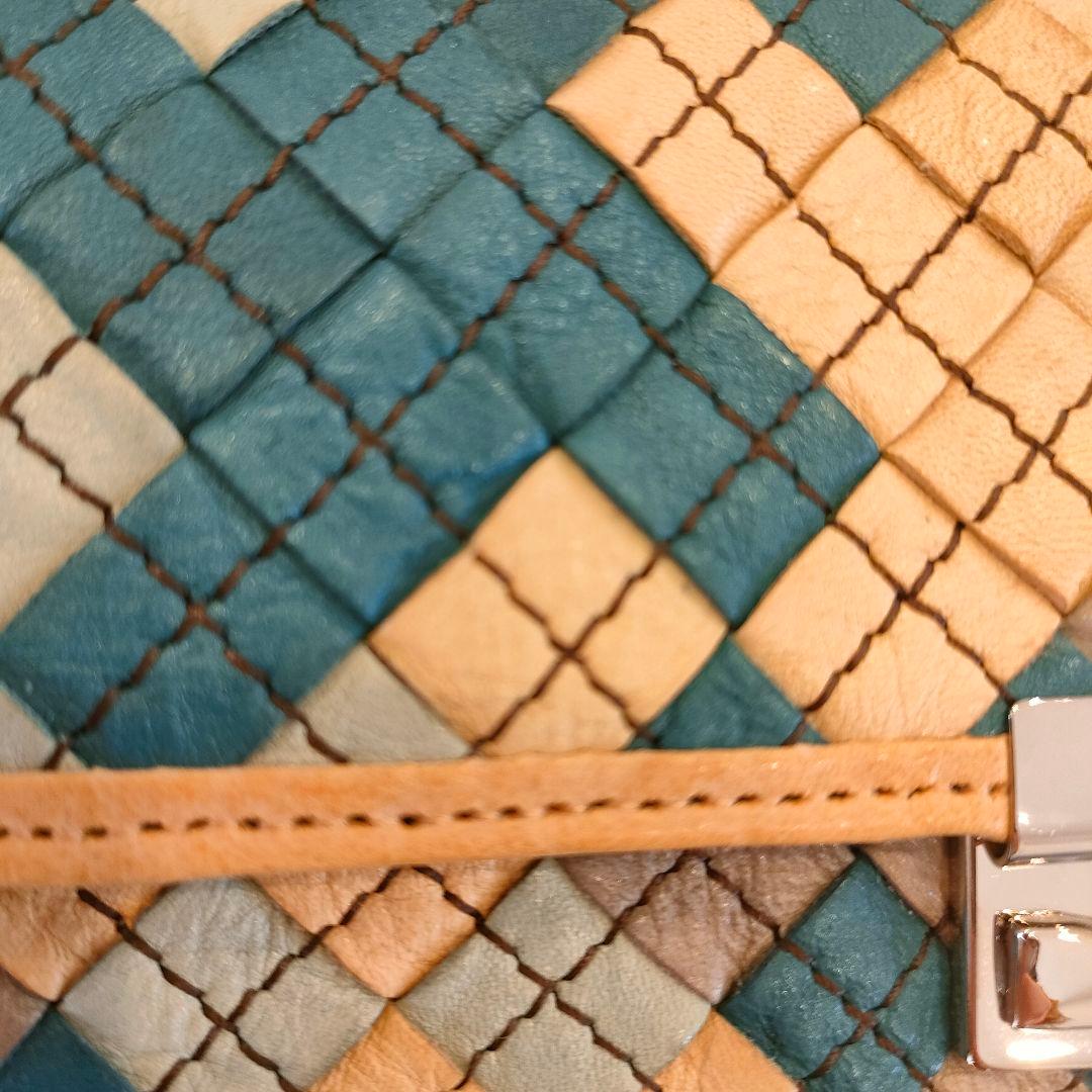 新品未使用 isolaギャルソン長財布　カリオカメッシュ三段錠　本革アイソラ財布