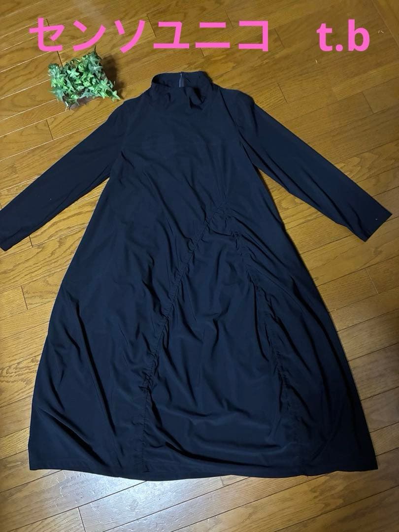 センソユニコ　t.b ラッフルデザインワンピース 38