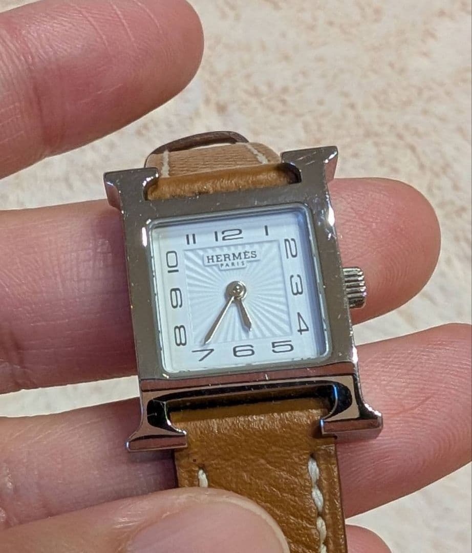 HERMES 時計 エルメス Hウォッチ シルバー