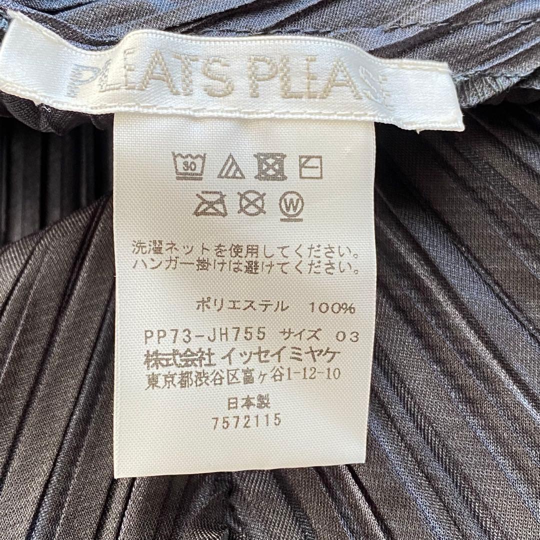 美品★PLEATS PLEASE イッセイミヤケ 半袖カットソー Vネック 3
