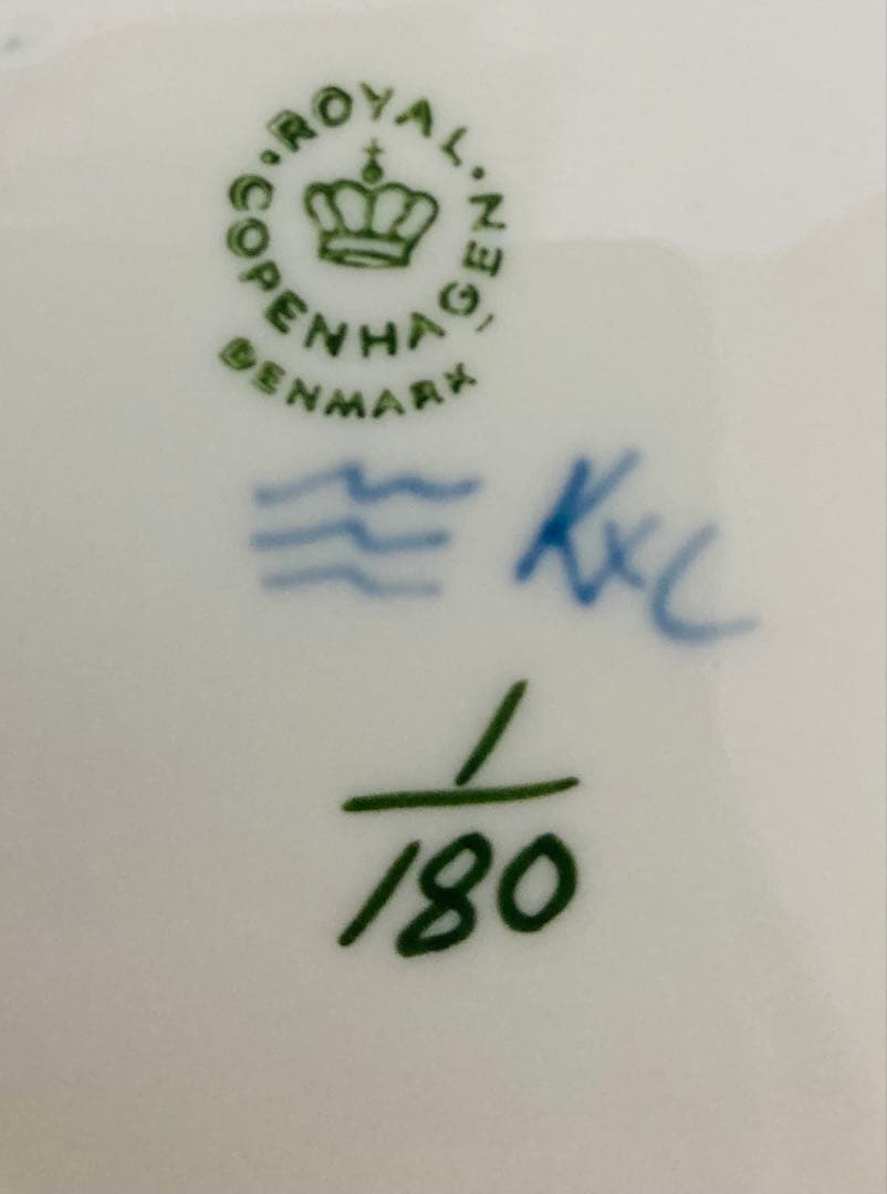 ロイヤルコペンハーゲン　ブルーフルーテッド プレイン 皿17cm 4枚