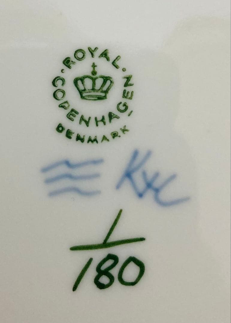 ロイヤルコペンハーゲン　ブルーフルーテッド プレイン 皿17cm 4枚