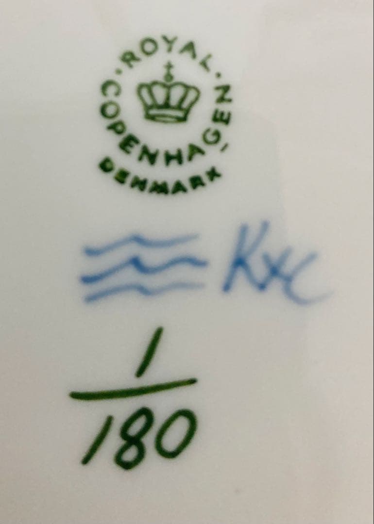 ロイヤルコペンハーゲン　ブルーフルーテッド プレイン 皿17cm 4枚