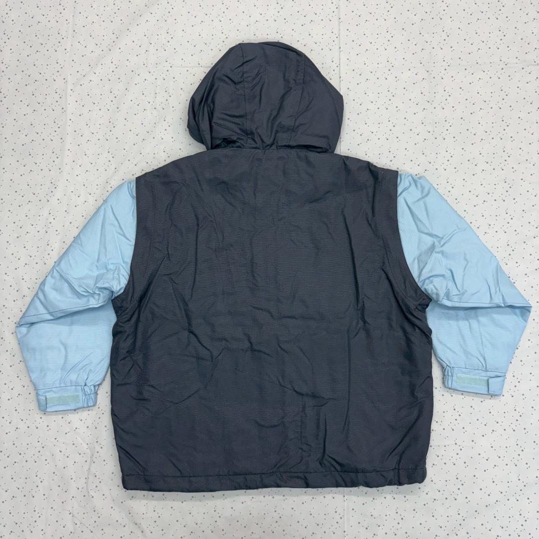 【新品未使用】チャンピオン キッズ スキーウェア 130 上下 紺 水色 レトロ